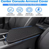Anti-Scratch Console Cover (Carbon Fiber/Leather) For Kia EV6 2022-2026