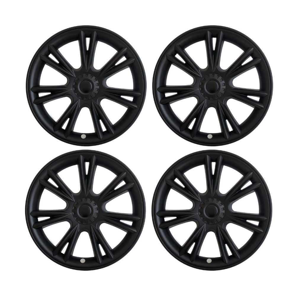 19‘’ Sport style Wheel Covers Matt Black For Model Y - TESDADDY