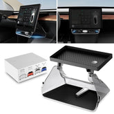 2in1 Magnetic Center Console Screen Storage Tray For Tesla Model 3 (2021-2023)/Model Y (2022-2024)