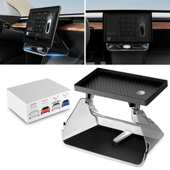 2in1 Magnetic Center Console Screen Storage Tray For Tesla Model 3 (2021-2023)/Model Y (2022-2024)