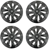 18‘’ Turbine Symmetrical Wheel Covers Matte Black For Tesla Model 3 (2021-2023)