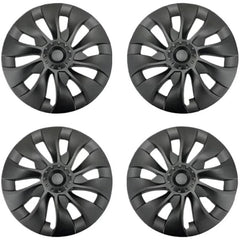18‘’ Turbine Symmetrical Wheel Covers Matte Black For Tesla Model 3 (2021-2023)