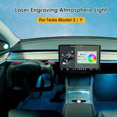 Laser Engraving Atmosphere Light For Tesla Model 3 (2021-2023)/ Model Y (2022-2024)