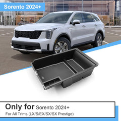 Console Organizer (All Trims/X-Line, White Mats) For Kia Sorento (2024-2026)