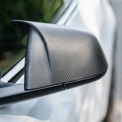 Real Carbon Fibre Rear View Mirror Covers For Tesla Model 3 (2024-2026)