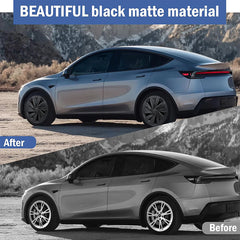 19" Bladed Wheel Covers Matt Black For Tesla Model Y(2025-2026)