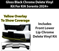 Front Lip Chrome Delete For kia Sorento (2024-2026)