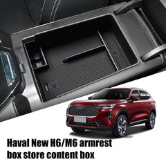Center Armrest Storage Box Organizer For GWM Haval H6 / H6GT (2021-2025)
