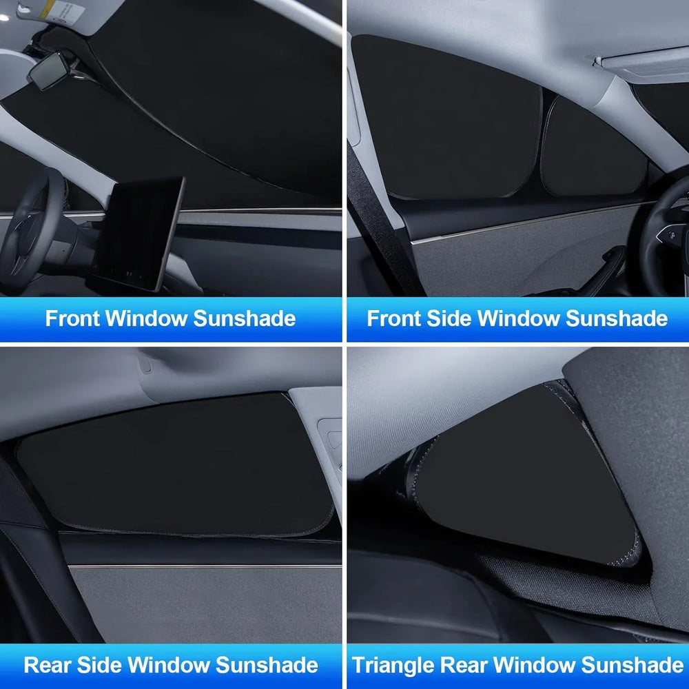 Privacy Curtains & Full Windows Sunshade For Model 3 -TESDADDY