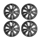 18‘’ Helios Wheel Covers Matte Black for Model 3 - TESDADDY