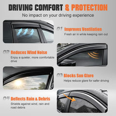 Weather Shields Window Visors For Chery Tiggo 8 Super Hybrid (2025-2026)