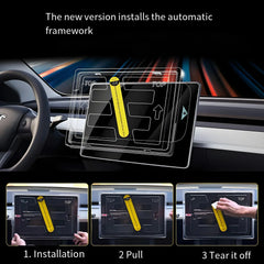 15.4″ Tempered Glass Screen Protector For Tesla Model 3 (2024-2026)/Model Y (2025)
