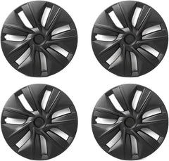 19‘’ Matte Black Hubcap Wheel Covers for Model Y