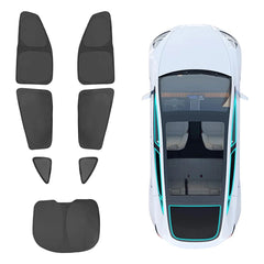 Privacy Curtains & Full Window Sunshades For Tesla Model Y (2022-2026)