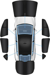 Privacy Curtains & Full Windows Sunshade For Model Y - TESDADDY