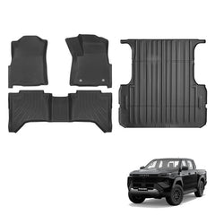 Bundle: TPE Floor Mats and Liners For Toyota Hilux (double cab) (2015-2025)