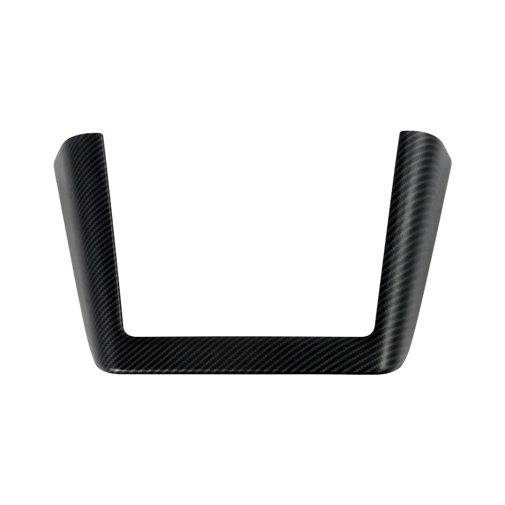 TESDADDY carbon fibre wireless phone charger surround trim for Tesla Model 3 2024–2025 and Model Y 2025 Juniper.