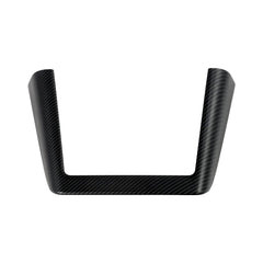 TESDADDY carbon fibre wireless phone charger surround trim for Tesla Model 3 2024–2025 and Model Y 2025 Juniper.