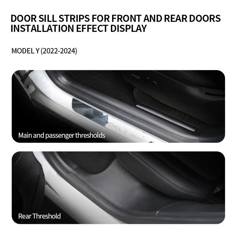 Door Sill Protector Front & Rear for Model Y