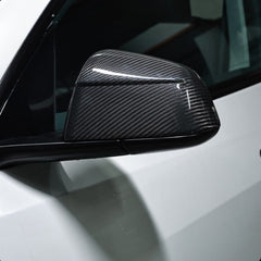 Real Carbon Fibre Rear View Mirror Covers For Tesla Model Y(2025-2026)
