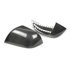 Carbon Fibre Rear View Mirror Covers For Tesla Model 3 (2021–2026)