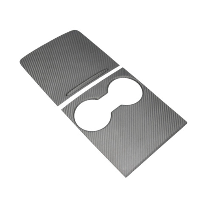 Exact cutouts for cup holders and lid.