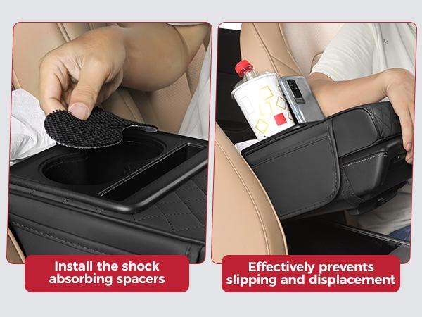 Multifunctional PU Leather Car Armrest Box Mat
