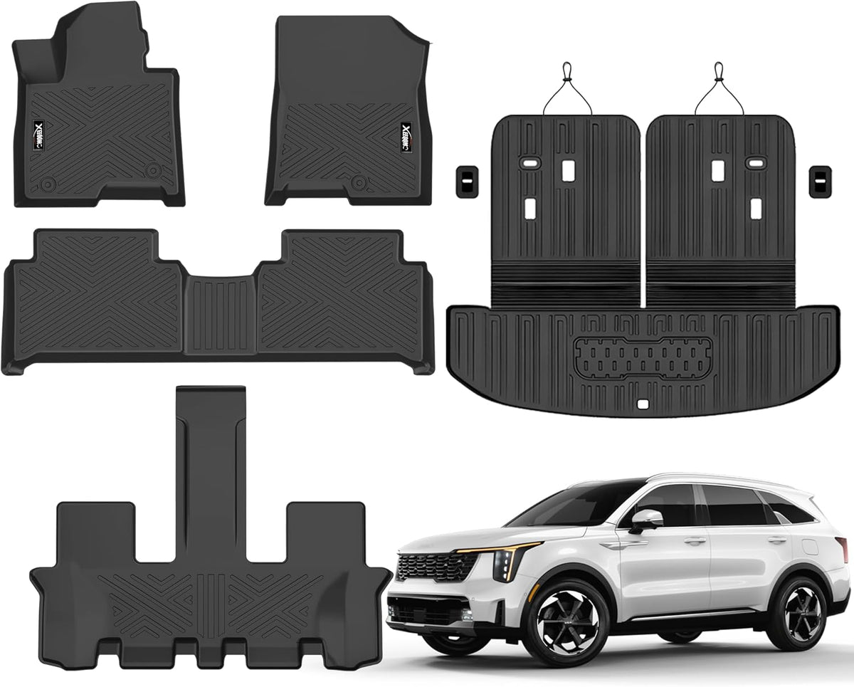 TPE Floor & Trunk Mats (6/7 Seats) For Kia Sorento (2021-2026)
