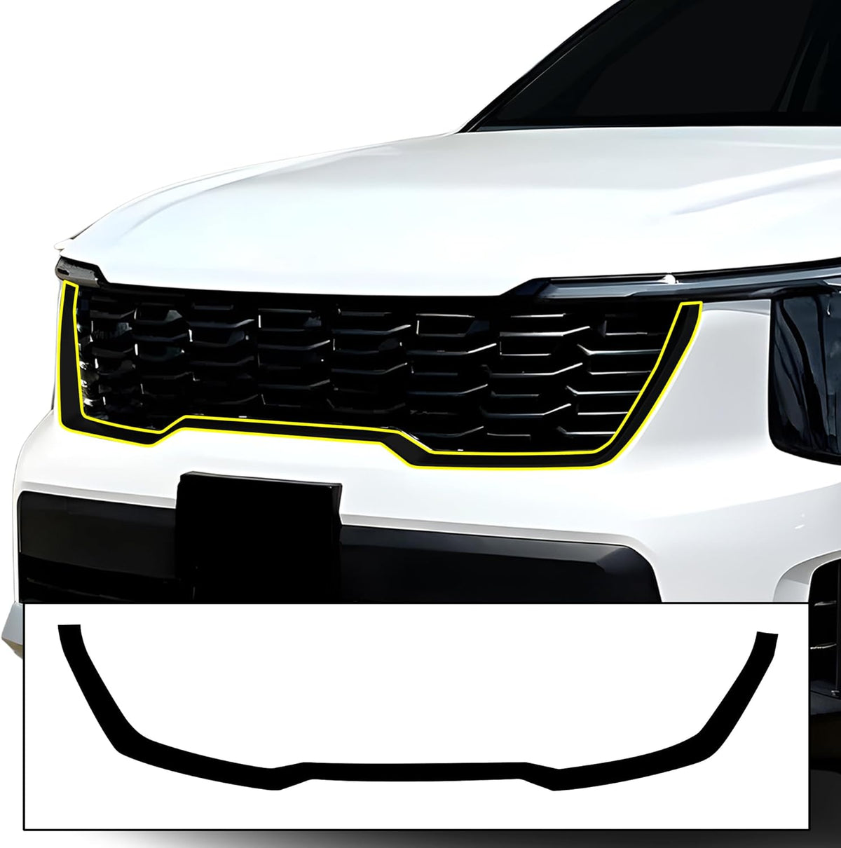 Front Chrome Delete For Kia Sorento (2024-2026)