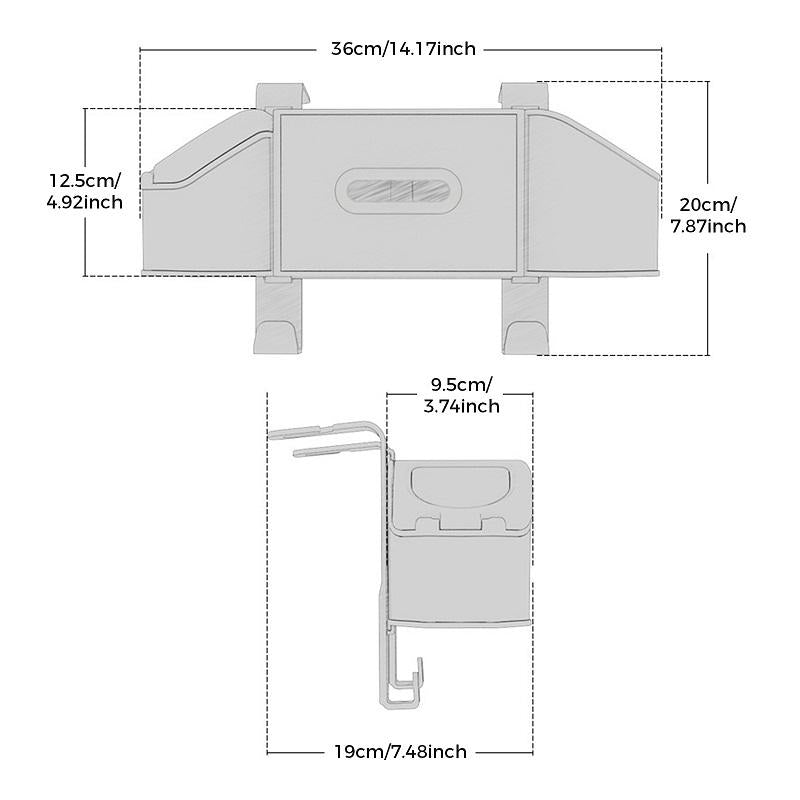 Car Seat Back Storage Box Organizer