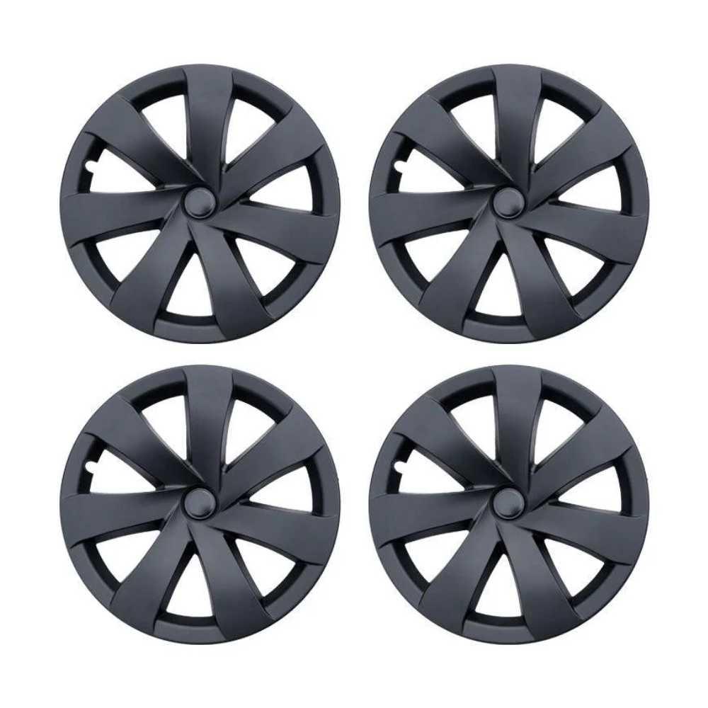 19‘’ Razor Wheel Covers Matt Black for Model Y - TESDADDY