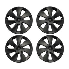 19‘’ Turbine Symmetrical Wheel Covers Matte Black Type A for Model Y - TESDADDY