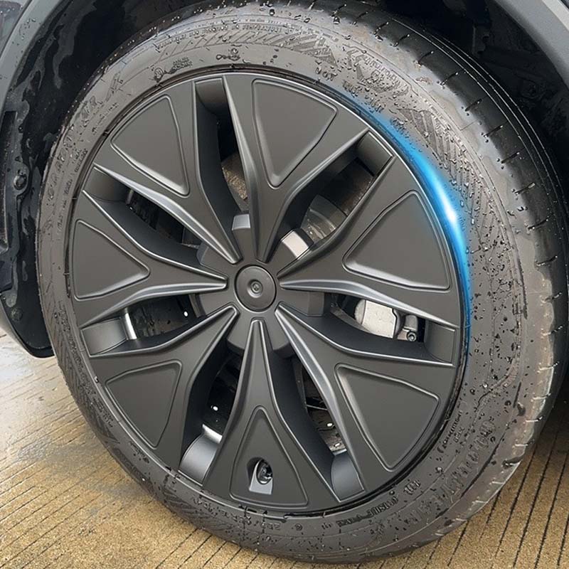 19" Matt Black Aero Wheel Covers For Tesla Model Y L (2026)