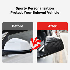 Real Carbon Fibre Rear View Mirror Covers For Tesla Model Y(2025-2026)