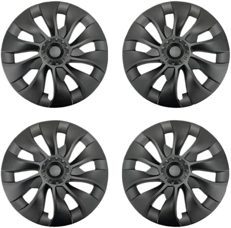 18‘’ Turbine  Wheel  Covers Matte Black For Tesla Model 3 (2021-2023）