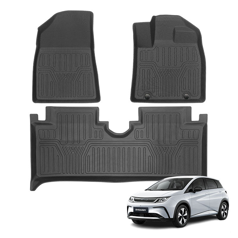 3D All-Weather TPE Floor Mats For BYD Dolphin (2023-2026)