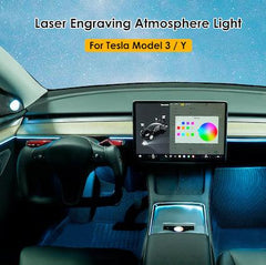 Laser Engraving Atmosphere Light for Model3/Y (Only In-Store Installation) - TESDADDY