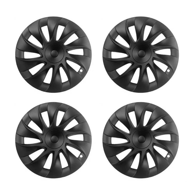20" Turbine Wheel Covers Matte Black For Tesla Model Y (2022-2024)