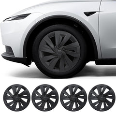 19" Bladed Wheel Covers Matt Black For Tesla Model Y(2025-2026)