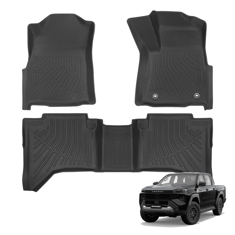 TPE Floor Mats For Toyota Hilux (double cab) (2015-2025)