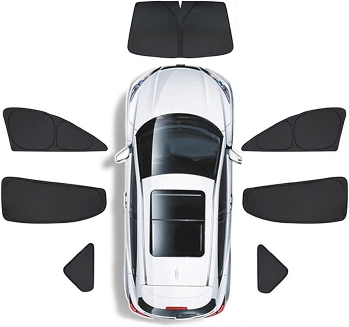 Privacy Curtains & Full Windows Sunshade For Model 3 -TESDADDY