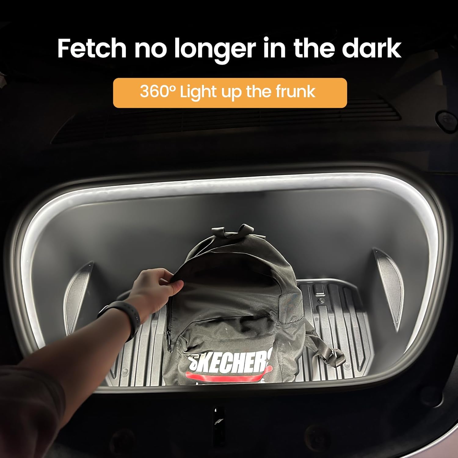 Front Trunk Surround Light Strip For Tesla Model Y (2022-2024）