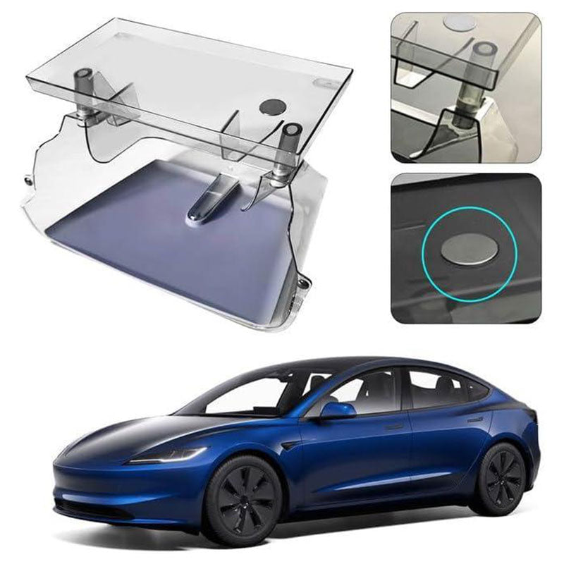 2in1 Magnetic Center Console Screen Storage Tray For Tesla Model 3 (2024-2026)