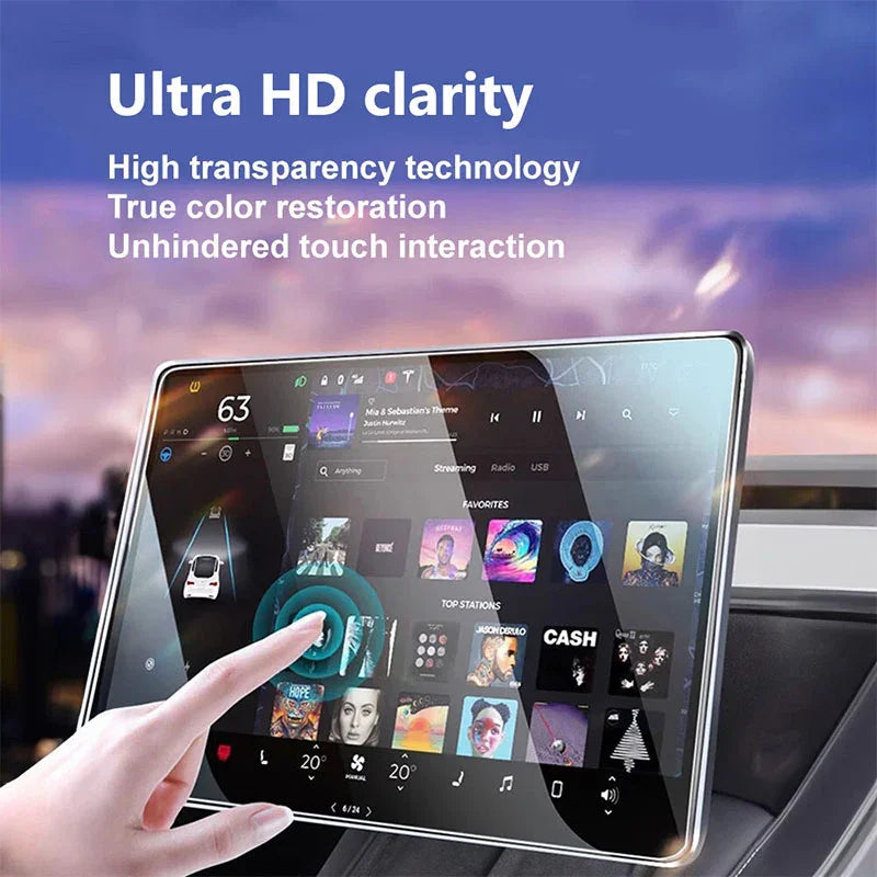 15″ Tempered Glass Screen Protector For Tesla Model 3(2019-2023)/Model Y(2022-2024)