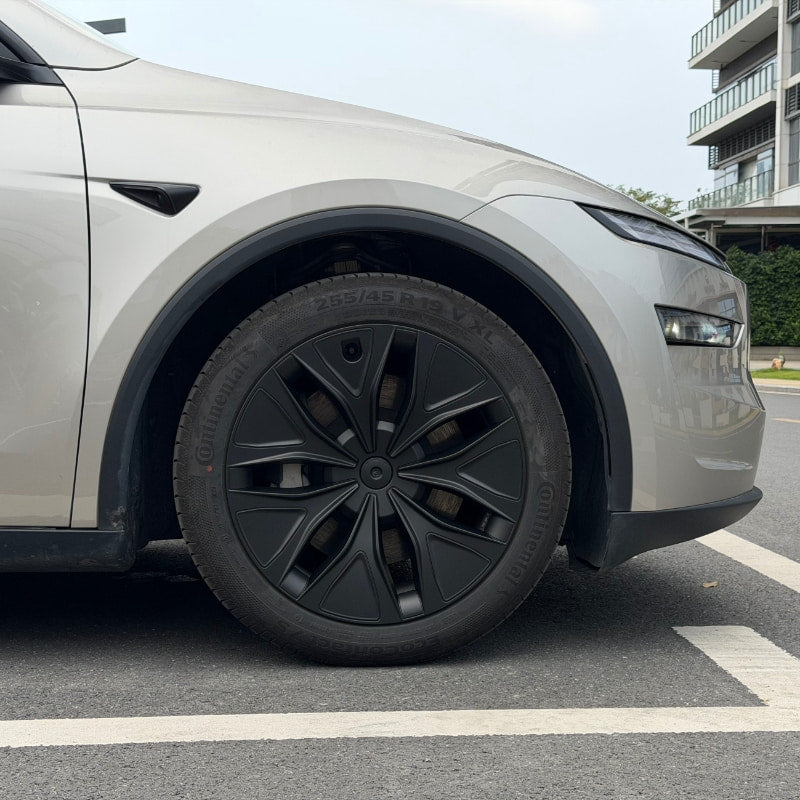 19" Matt Black Aero Wheel Covers For Tesla Model Y L (2026)