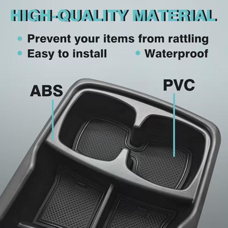 Lower Dashboard Storage Tray (Durable, USB+Holders) For KIA EV6 2022-2026