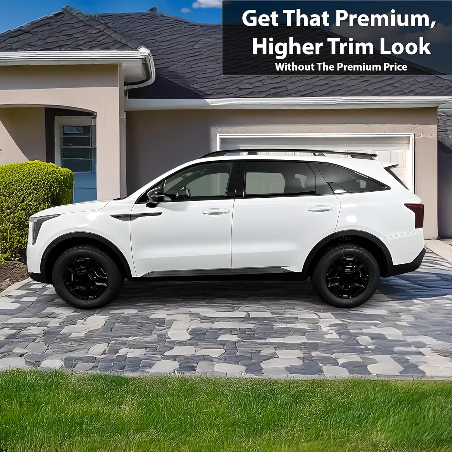 Side Window Chrome Delete (Gloss Black) For Kia Sorento (2021-2026)