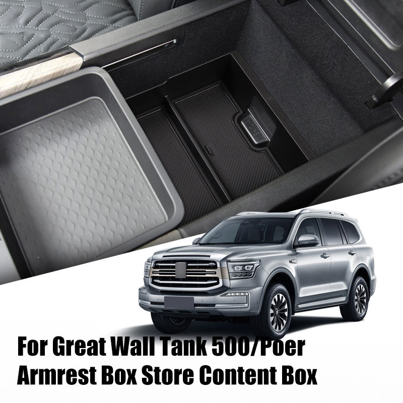 Center Armrest Storage Box Organizer For GWM Cannon Alpha (2024–2026)
