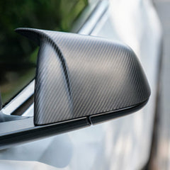 Real Carbon Fibre Rear View Mirror Covers For Tesla Model Y(2025-2026)