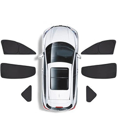 Privacy Curtains & Full Window Sunshades For Tesla Model 3 (2021-2026)